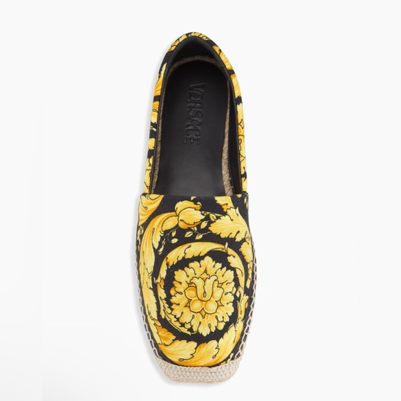 Versace NWT Barocco-Print Canvas Espadrilles - Picture 5 of 7